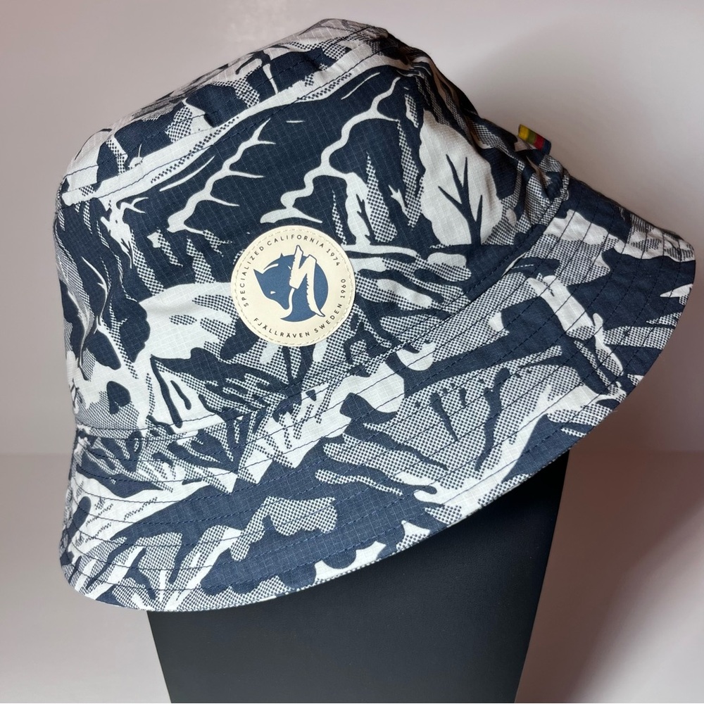 Fjallraven Navy and White Camo Bucket Hat